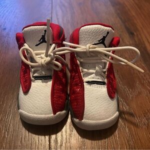 Nike Air Jordan 13 Retro‎ TD Red Flint White  Toddler Kids Shoes 4C